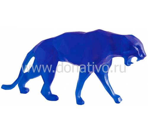 Статуэтка "Пантера дикая" синяя Daum (Лимитированная серия 99 экз) 05323-1