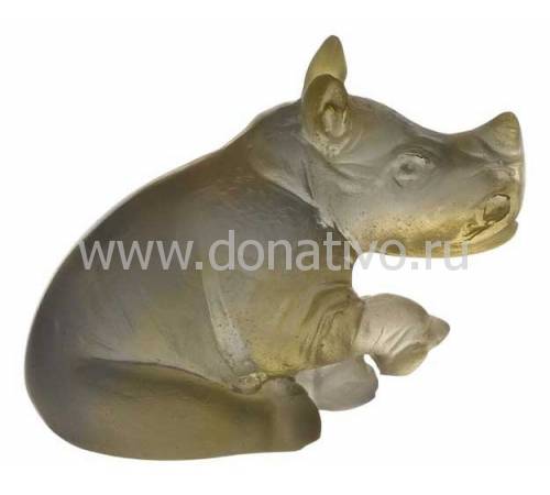 Носорог маленький оранжево-серый "Rhinoceros" Daum 05259-1/C