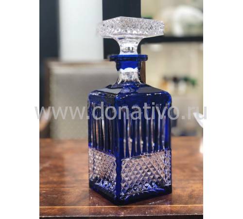Штоф для виски "Xenia" голубой Faberge 53065LB