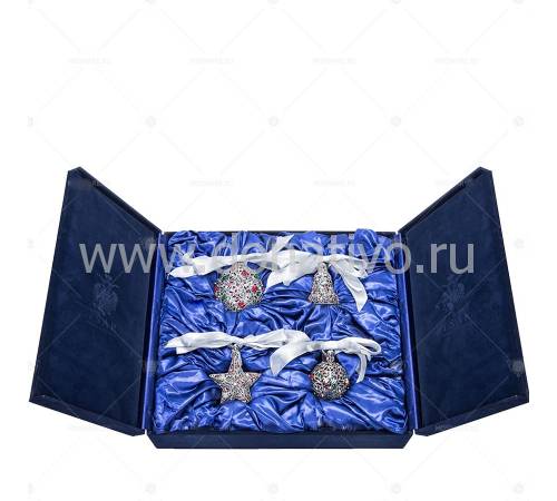 Набор Faberge/Tsar из 4-х ёлочных игрушек "Самоцветы" 680512