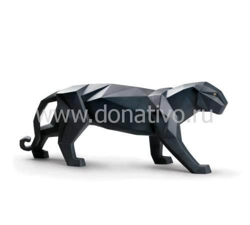 Статуэтка "Пантера" (black matte) Lladro 01009299