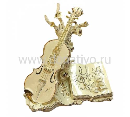 Статуэтка "Декоративная композиция - Скрипка" Ceramiche Ferraro С 626