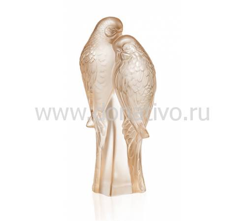 Статуэтка "Два попугая" золотая Lalique 10571700
