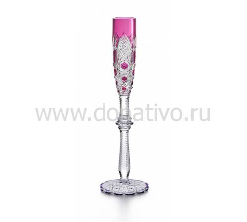 Бокал для шампанского розовый №4 "Tsar" Baccarat 1499185