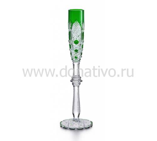 Бокал для шампанского зелёный №4 "Tsar" Baccarat 1499186