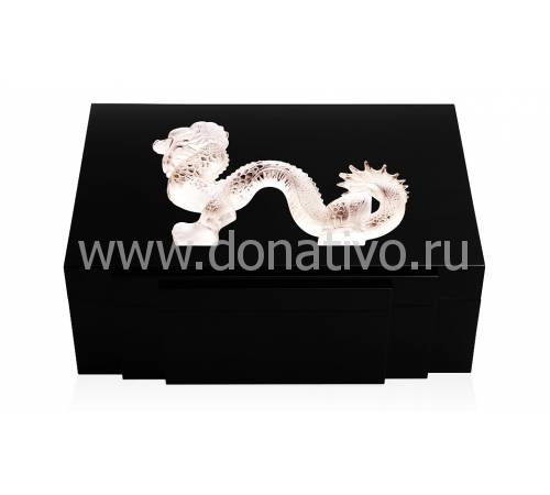 Шкатулка для украшений "Dragon" прозрачный Lalique 10203000