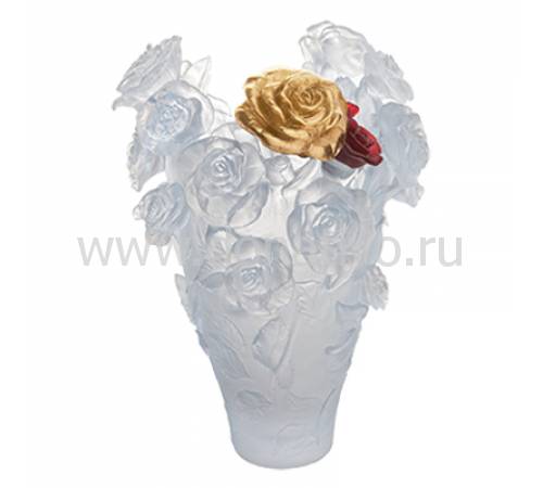 Ваза для цветов "Rose Passion Magnum" белый (h=53) Daum (Лимитированная серия 50 экз.) 05376-2