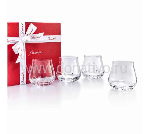 Набор из 4-х прозрачных стаканов для виски "Faunacrystopolis" Baccarat 2814273