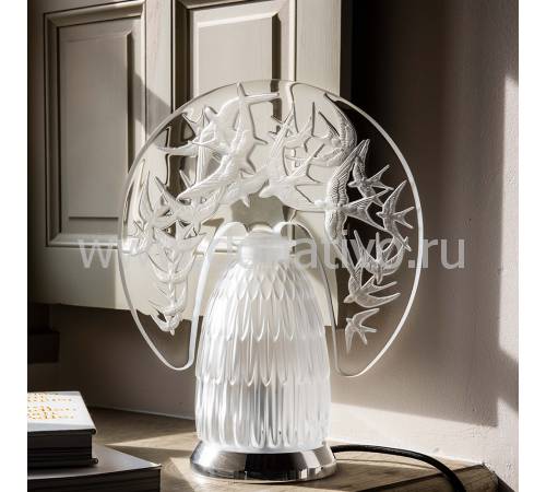 Лампа настольная прозрачная "Hirondelles" H=34,4 Lalique 10648800