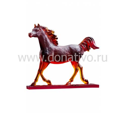 Статуэтка "Лошадь бегущая" янтарная Daum (Лимитированная серия 50 экз.) 05491