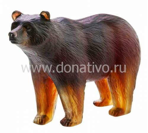 Статуэтка "Медведь" янтарный Daum 05423