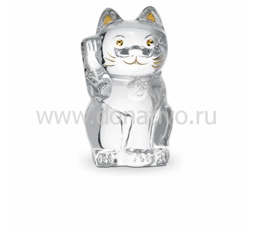 Статуэтка "Котенок на счастье" прозрачный Baccarat 2803413