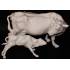 Статуэтка "Корова с теленком" Porcellane Principe 1002W/PP