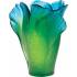Ваза для цветов "Ginkgo" сине-зеленая (h=17) Daum 03410