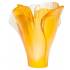 Ваза для цветов "Ginkgo" янтарная (h=7) Daum 05157-3/C